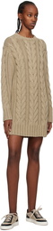 Max Mara Beige Liana Minidress