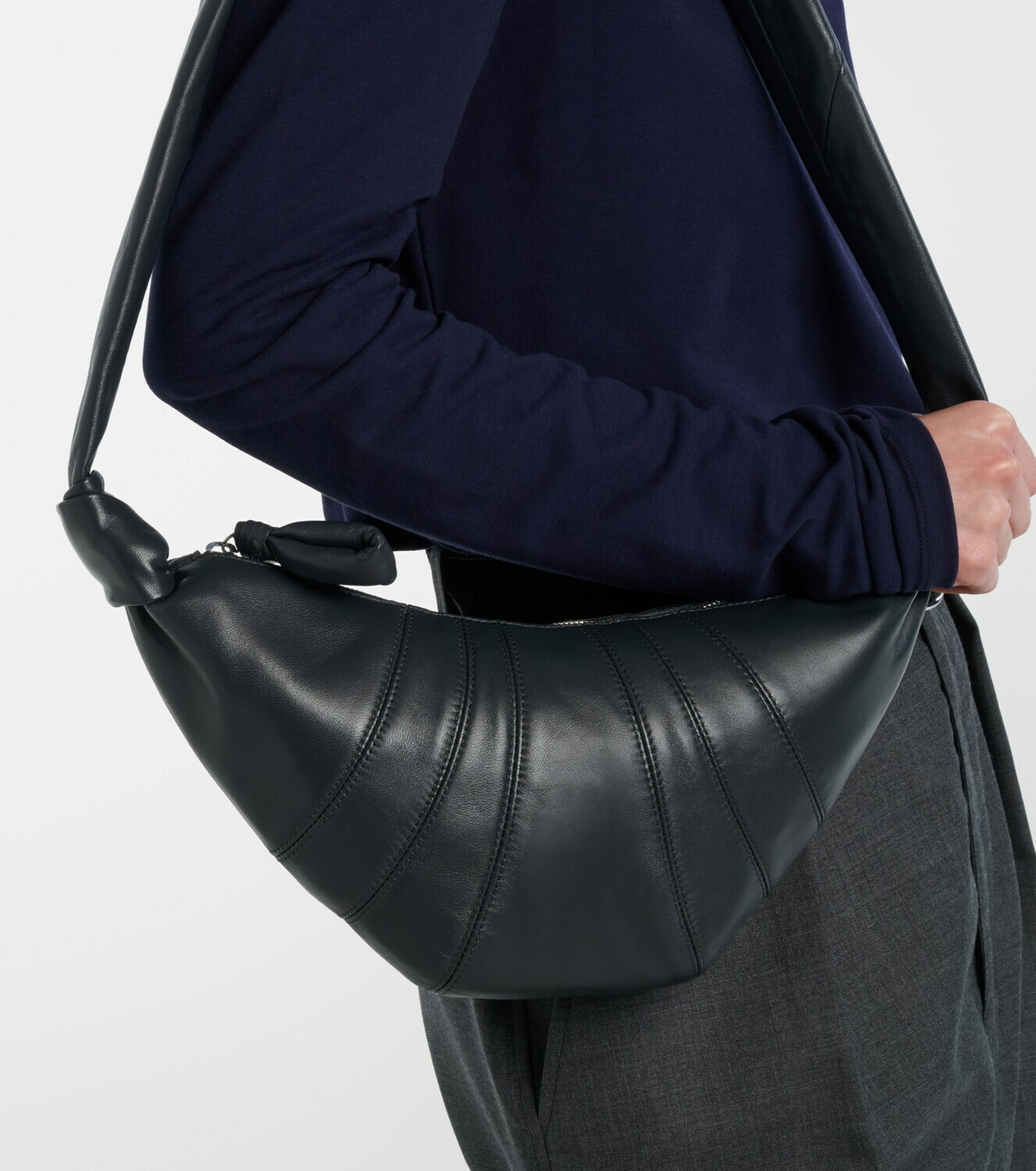 Lemaire Croissant Small leather bag