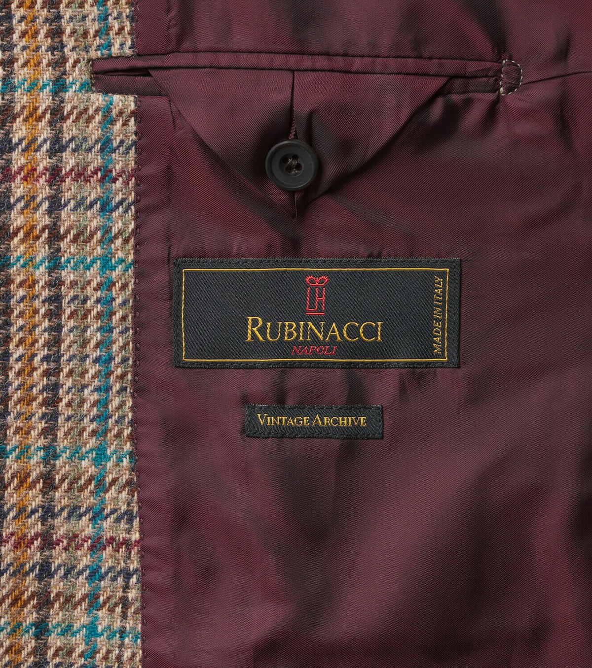 Rubinacci Checked virgin wool blazer