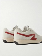 Rag & Bone - Retro Court Suede-Trimmed Leather Sneakers - White