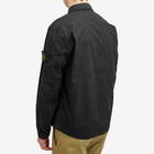 Stone Island Men's Supima Cotton Twill Stretch-TC Zip Shirt Jacket in Black