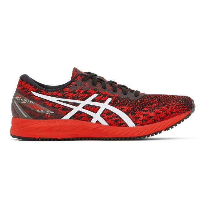 Photo: Asics Black and Red GEL-DS Trainer 25 Sneakers