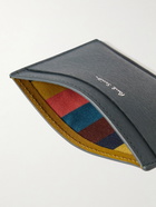 Paul Smith - Logo-Print Colour-Block Textured-Leather Cardholder