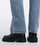 Moncler Aurea leather ankle boots