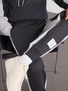 Thom Browne - Tapered Striped Cotton-Jersey Sweatpants - Gray