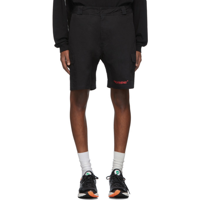 Polythene* Optics Black Cargo Shorts
