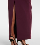 Solace London Kori satin-trimmed gown