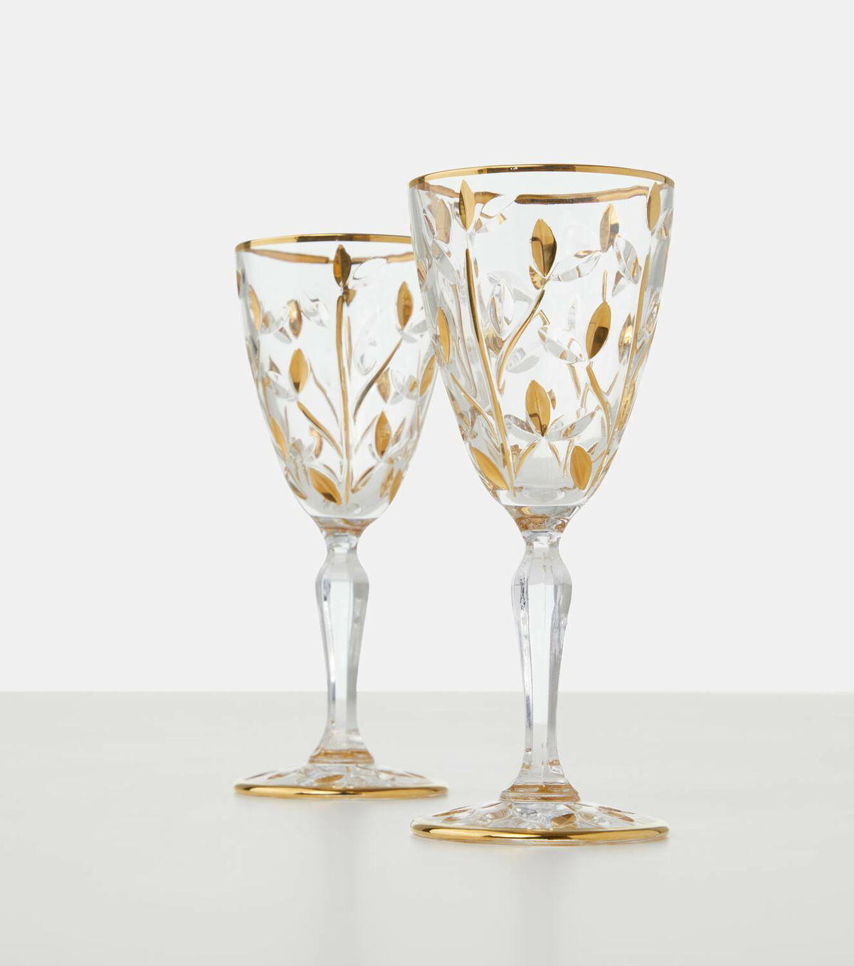 Les-Ottomans Set of 4 crystal wine glasses