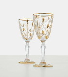 Les-Ottomans Set of 4 crystal wine glasses