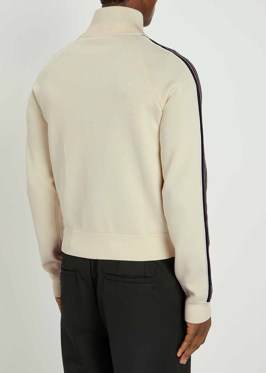 Wales Bonner Fine-knit Track Jacket Cream