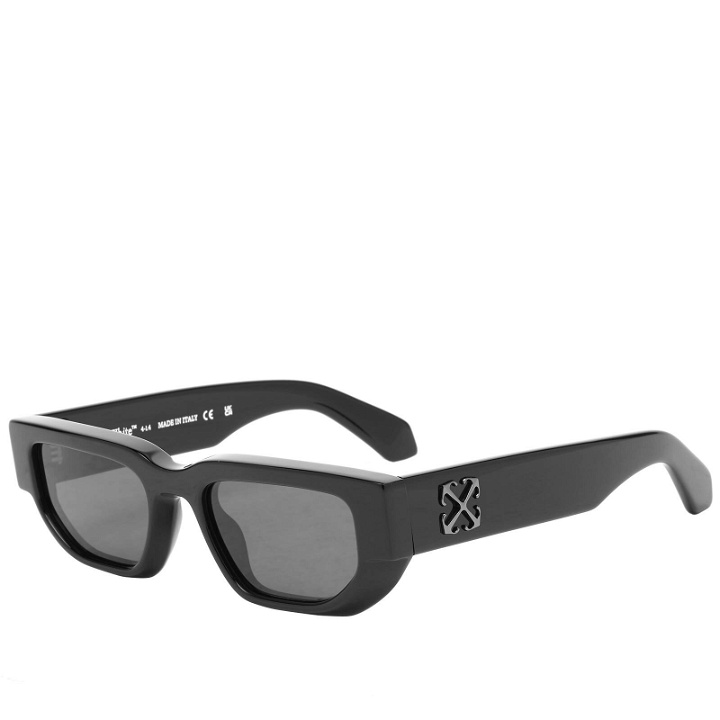 Photo: Off-White Sunglasses Women's Off-White Greeley Sunglasses in Black/Dark Grey 