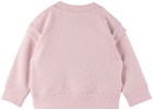 Burberry Baby Pink Logo Sketch Print Sweatshirt