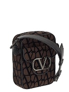 Valentino Garavani Toile Iconographe V Logo Crossbody Bag