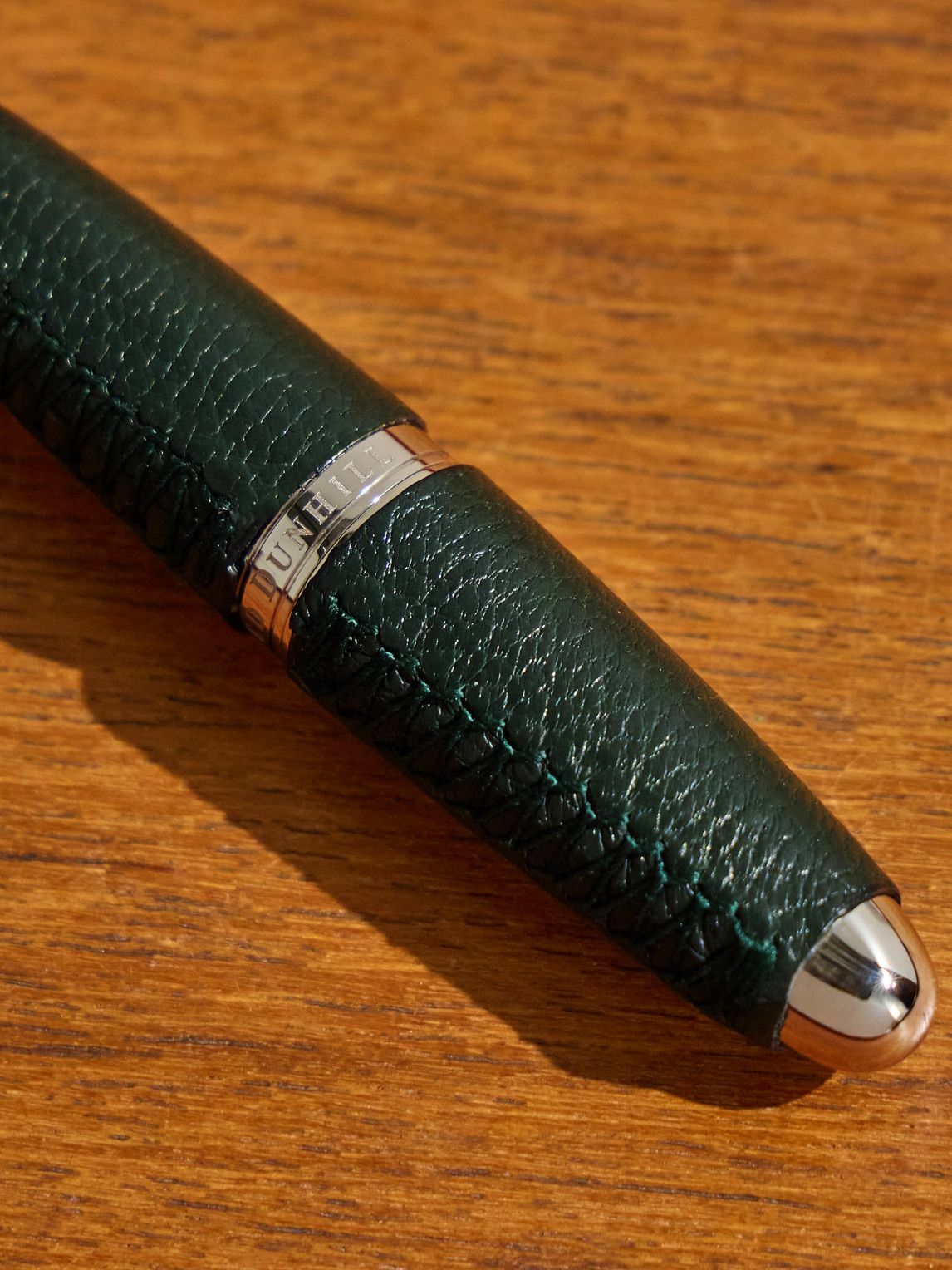 Dunhill - Leather-Trimmed Steel Corkscrew