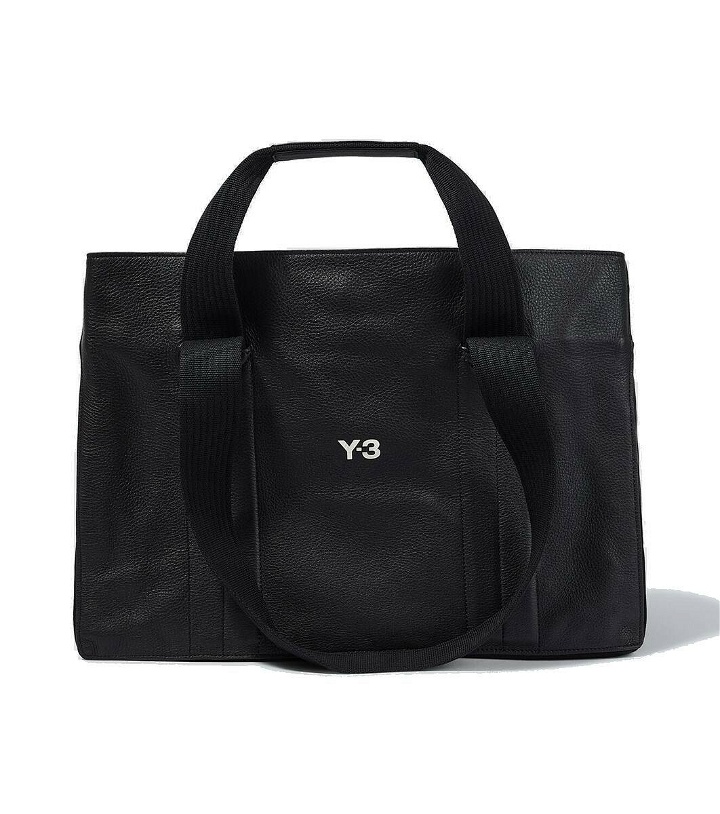 Photo: Y-3 Leather and canvas tote bag