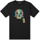 Paul Smith Men's Wooden Skull T-Shirt in Blue