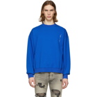 Unravel Blue Terry To Create Sweatshirt