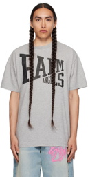 Palm Angels Gray College T-Shirt