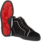 Christian Louboutin - Louis Orlato Suede High-Top Sneakers - Black