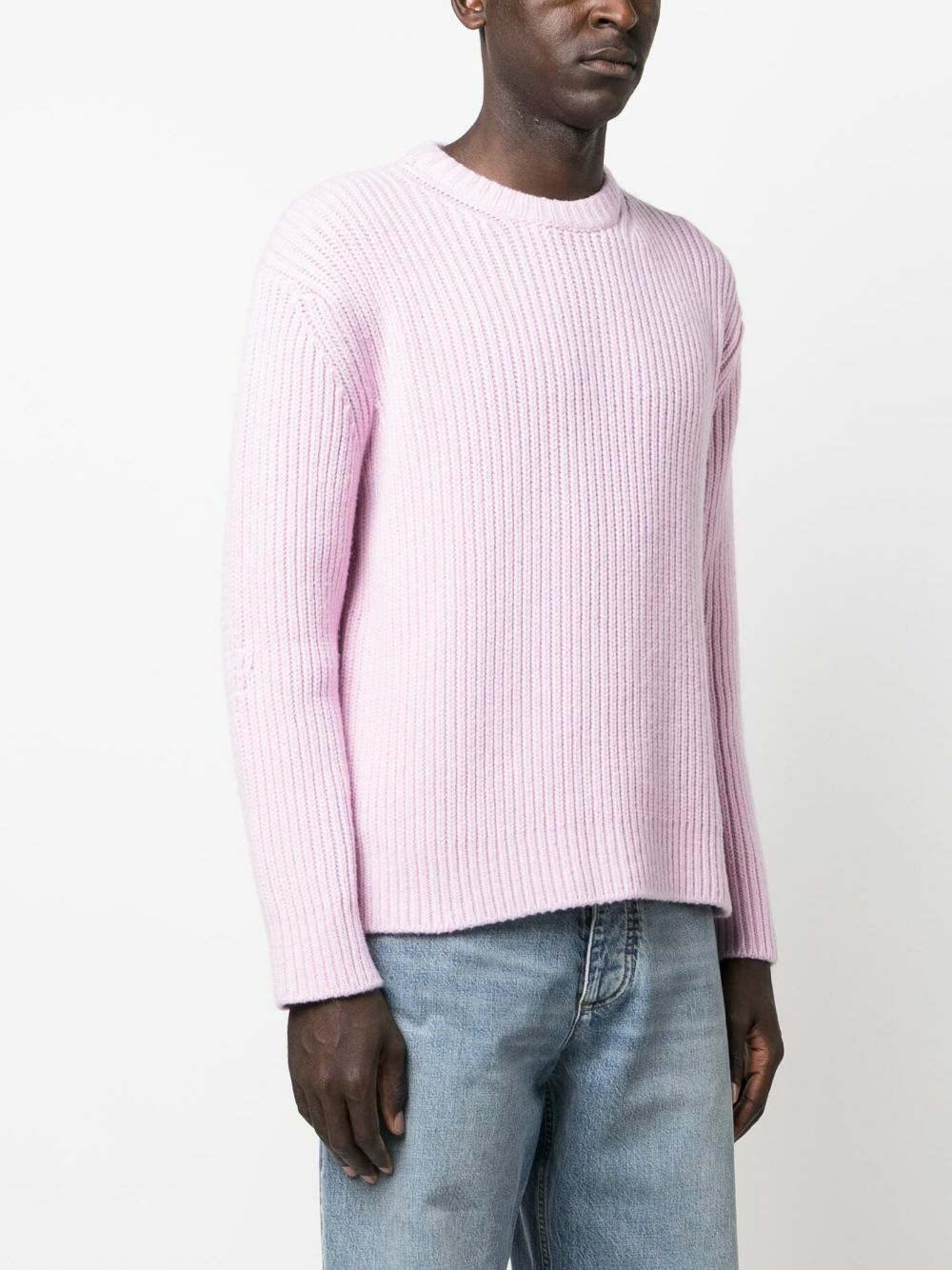 Bottega Veneta Pink Ribbed-Knit Sweater Bottega Veneta