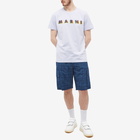 Marni Men's Logo T-Shirt in Thistle