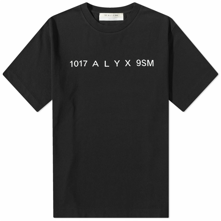 Photo: 1017 ALYX 9SM Men's Collection Logo T-Shirt in Black/White