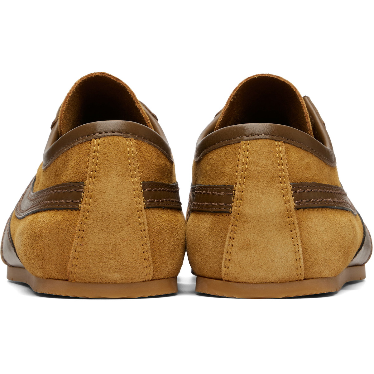 Dries Van Noten Tan Suede Sneakers