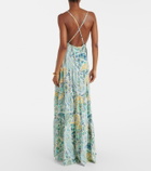 Etro Paisley tiered cotton maxi dress