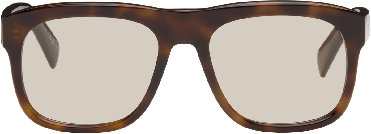Saint Laurent Brown Oversized Square Sunglasses