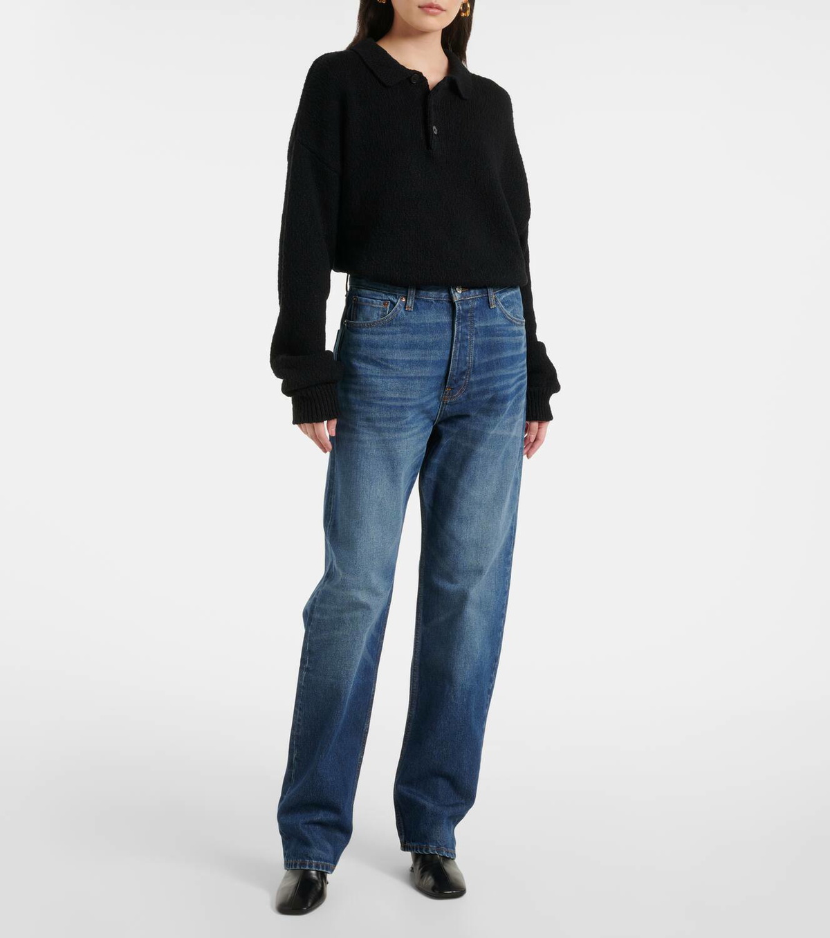 Aya Muse Faded straight jeans