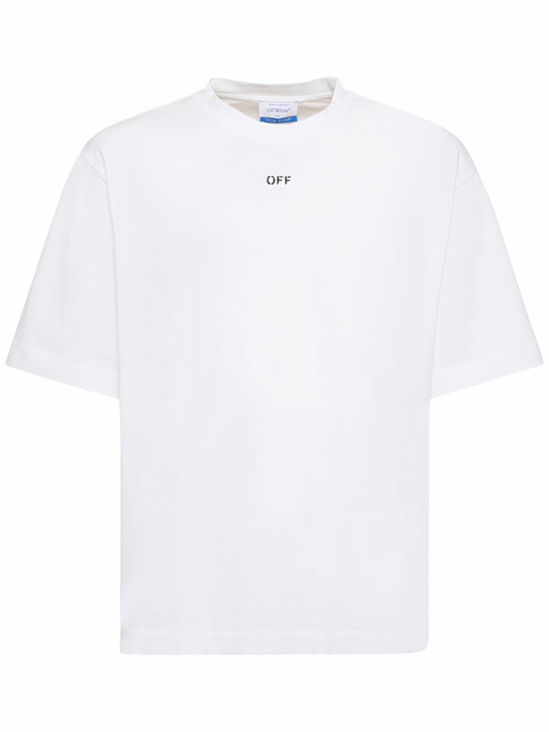 Photo: OFF-WHITE - Off Stamp Cotton T-shirt