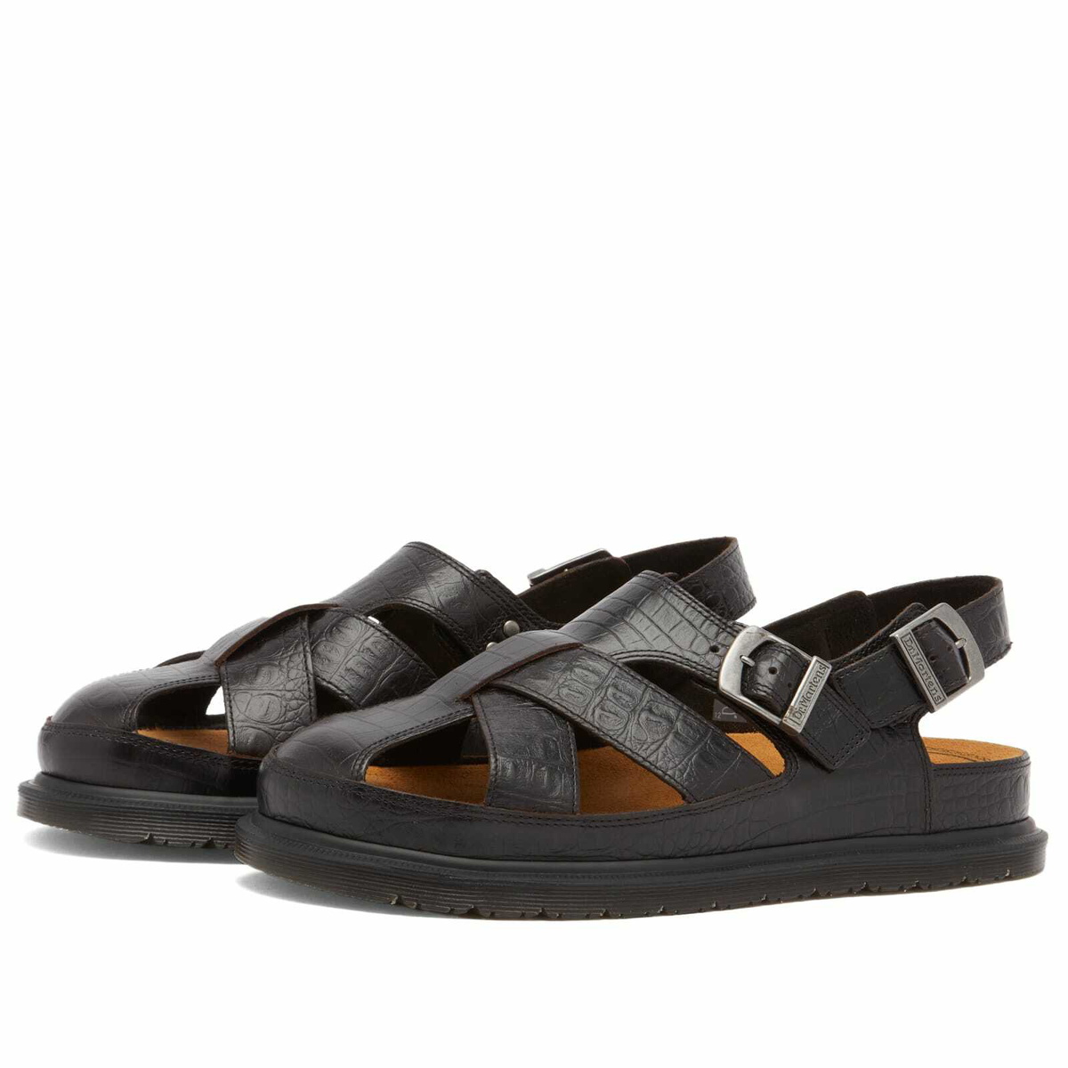 Dr. Martens Men's San Fisherman Sandal in Dark Brown
