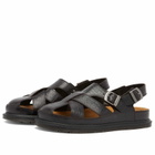 Dr. Martens Men's San Fisherman Sandal in Dark Brown