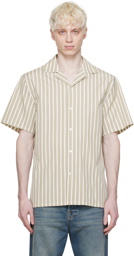 Lanvin Green Striped Shirt