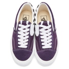 Vans Purple and White Checkerboard Cap Slip-On Sneakers