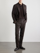 De Petrillo - Tapered Virgin Wool Suit Trousers - Brown
