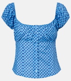 Montce Millie plaid cotton top