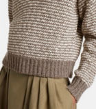 Polo Ralph Lauren Striped cotton and wool-blend polo sweater