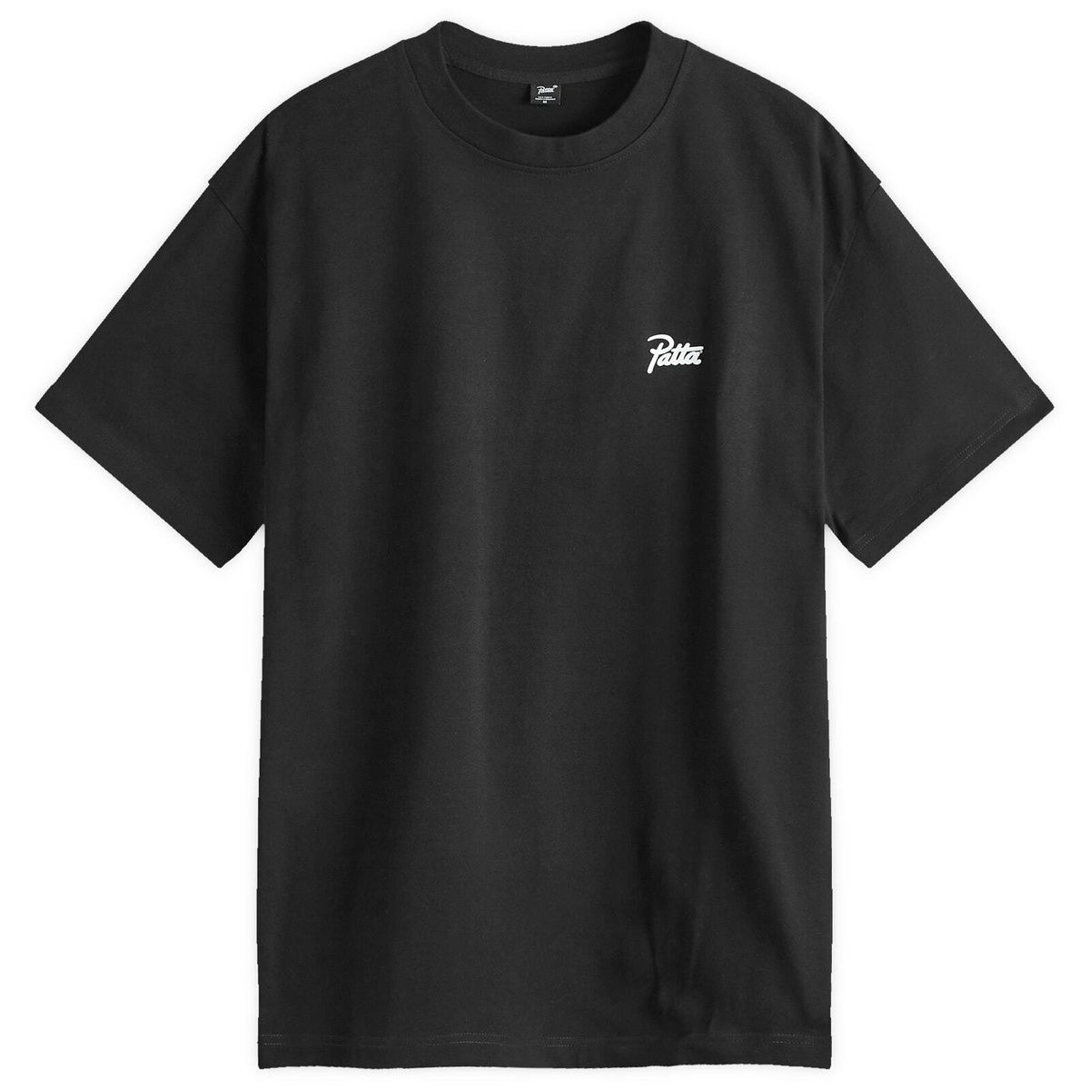Patta Men's Basic Script Logo T-Shirt in Black Patta