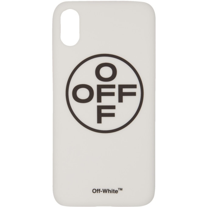 Photo: Off-White White Cross OFF iPhone X Case