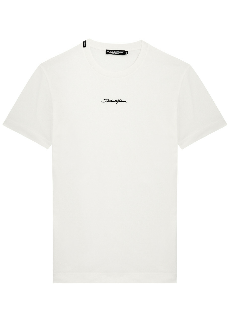 Dolce and Gabbana Beige Fatto A Mano T-Shirt