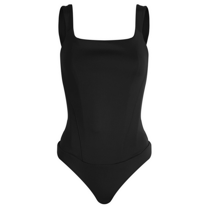 Photo: Good American Women's Scuba Corset Bodysuit in Black