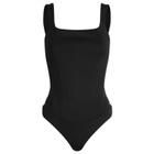 Good American Women's Scuba Corset Bodysuit in Black