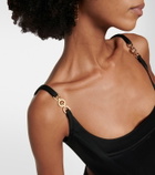 Versace Medusa '95 embellished satin bustier