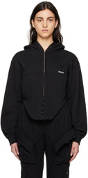 BONBOM Black Corset Hoodie