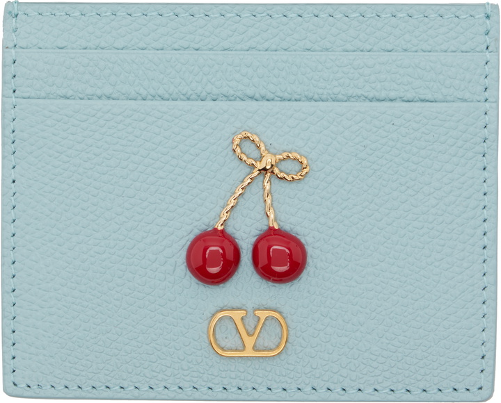 Photo: Valentino Garavani Blue Cherryfic Card Holder