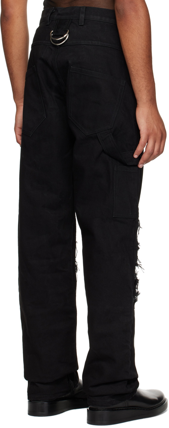 Parnell Mooney Black Frayed Knee Jeans