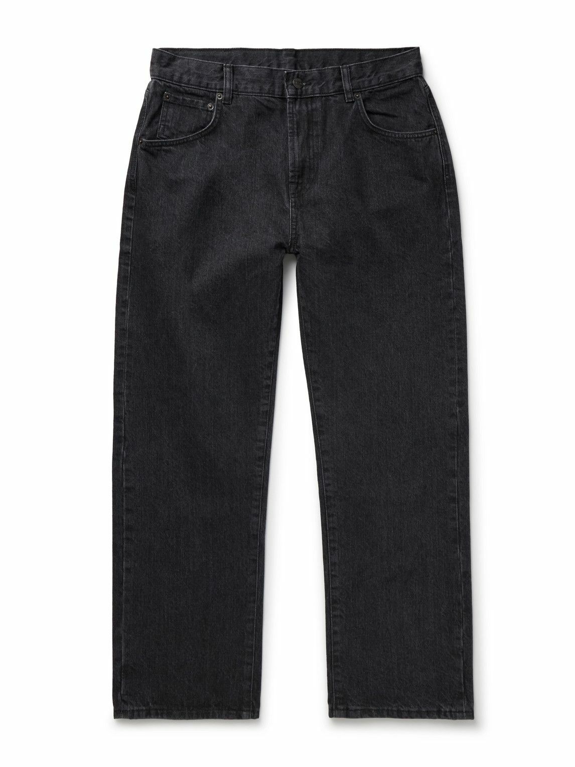 Corridor - Straight-Leg Organic Selvedge Jeans - Black