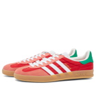 Adidas Gazelle Indoor in Better Scarlet/White/Gum