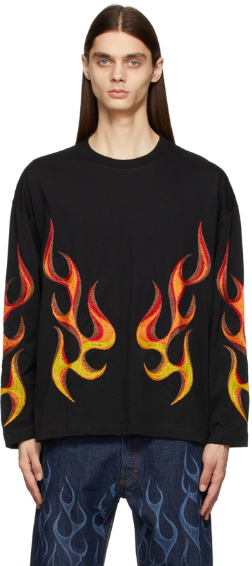 Photo: Études Black Spirit Flaming T-Shirt